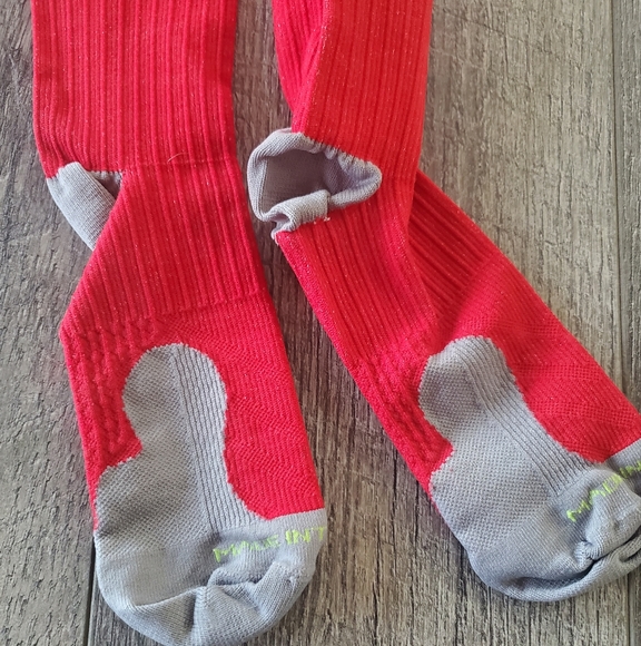 Red Pro Compression Socks - Picture 2 of 3